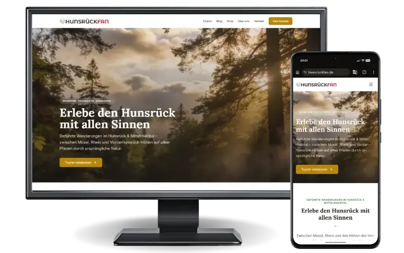 Webdesign-Projekt: Hunsrückfan in Bad Salzig